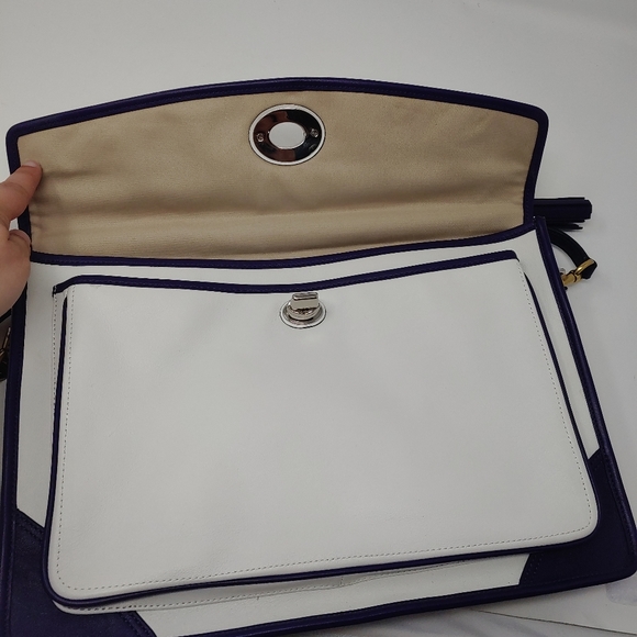 Coach White and Purple Women's Bag - Picture 8 of 10